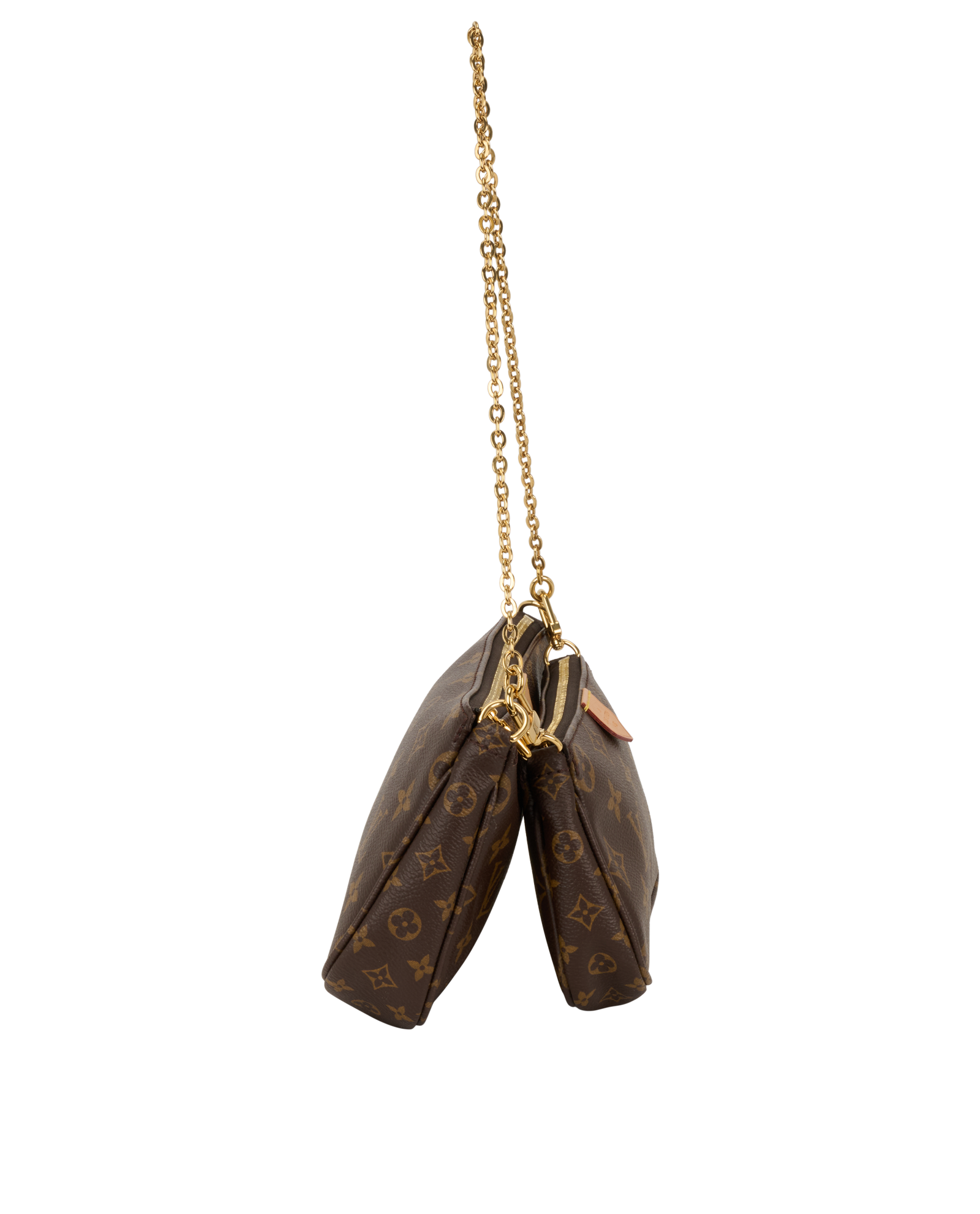Multi Pochette Accessoires, &pound;1,400, Handbags, Brown, Canvas, Side view